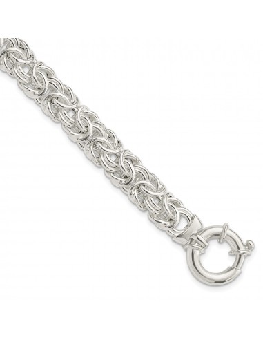 Sterling Silver 8-inch 10MM Byzantine Bracelet livraison et retour toujours gratuits